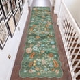 thumbnail image 1 of YOUFORTONG 3'x10' Floral Long Hallway Runner Rug,Washable Low-Pile Non Slip Carpet for Entryway Kitchen Living Room Bedroom Farmhouse Home Decor,Green, 1 of 6