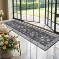 thumbnail image 1 of YOUFORTONG 3x10 Hallway Washable Runner Rug,Vintage Soft Non-Slip Farmhouse Rug, Indoor Carpet for Kitchen Entryway Bathroom Living Room Bedroom,Black, 1 of 7