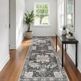 thumbnail image 1 of YOUFORTONG 3x10 Vintage Hallway Runner Rug,Ultra Soft Retro Washable Floor Mat,Non-Slip Stain & Fade Resistant Carpet for Entryway Bedroom Kitchen,Black, 1 of 7