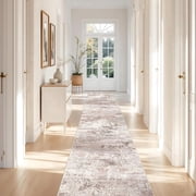 YOUFORTONG 3x16 Long Hallway Runner Rug, Ultra Soft Machine Washable Area Rug, Low Pile Vintage Distressed Carpet for Entryway Living Room Bedroom Kitchen,Brown deal from Walmart