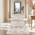 thumbnail image 1 of YOUFORTONG 3x25 Long Hallway Runner Rug, Ultra Soft Machine Washable Area Rug, Low Pile Vintage Distressed Carpet for Entryway Living Room Bedroom Kitchen,Brown, 1 of 7