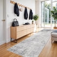 thumbnail image 1 of YOUFORTONG 3x8 Washable Hallway Entryway Runner Rug,Stain Resistant Indoor Carpet, Non-Slip Thin Soft Floor Mat for Livingroom,Grey, 1 of 8
