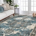 thumbnail image 1 of YOUFORTONG 5x7 Vintage Area Rug Washable Stain Resistant Non-Slip Backing Large Indoor Carpet for Living Room Bedroom Home Decor Floor Mat,Blue, 1 of 6