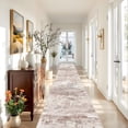thumbnail image 1 of YOUFORTONG Hallway Washable 3'x20' Runner Rug,Non Slip Indoor Entryway Rubber Backing Carpet Bedroom Kitchen Distressed Floor Mat,Brown ﻿, 1 of 8