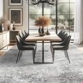thumbnail image 1 of YOUFORTONG Washable 9x12 Abstract Area Rug, Ultra Soft Thin Large Indoor Carpet, Non-Slip Stain Resistant Floor Mat for Living Room Bedroom Home Decor,Grey, 1 of 8