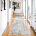 thumbnail image 1 of YOUFORTONG Hallway Longe Runner Rugs,Washable 3’x12’ Wide Carpet for Kitchen Entryway Bathroom, Abstract Non-Slip Soft Rug forBedrom,Grey, 1 of 8