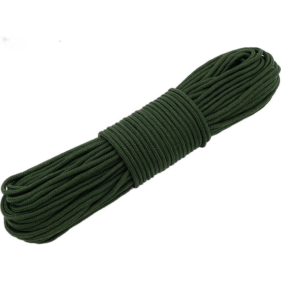 YOUGLE Parachute/Paracord Cord 4 Strands Core,300LB Paracord for Bracelet,3.5mm x 30m (Army Green)