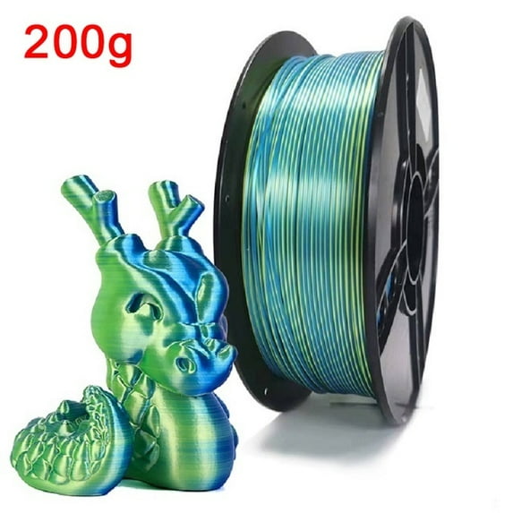 YOUGO 3D Printer Filament Dual Color PLA 200g Silk PLA 1.75mm Multicolor 3D Printing Material