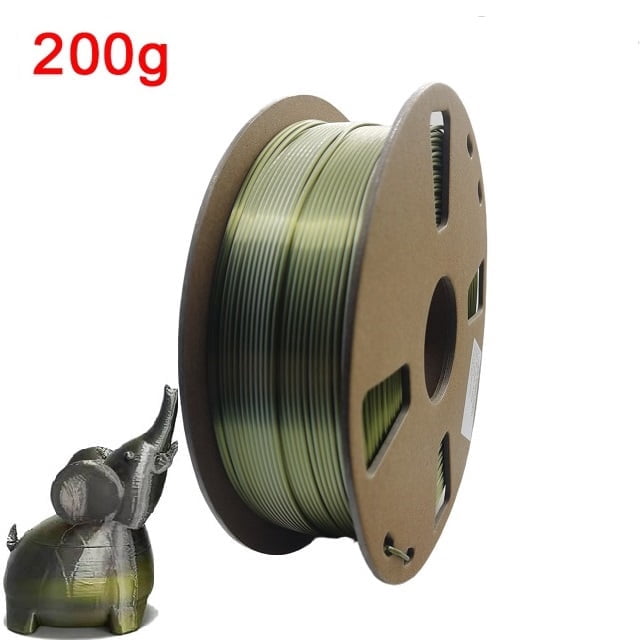 YOUGO 3D Printer Filament Dual Color PLA 200g Silk PLA 1.75mm Multicolor 3D Printing Material