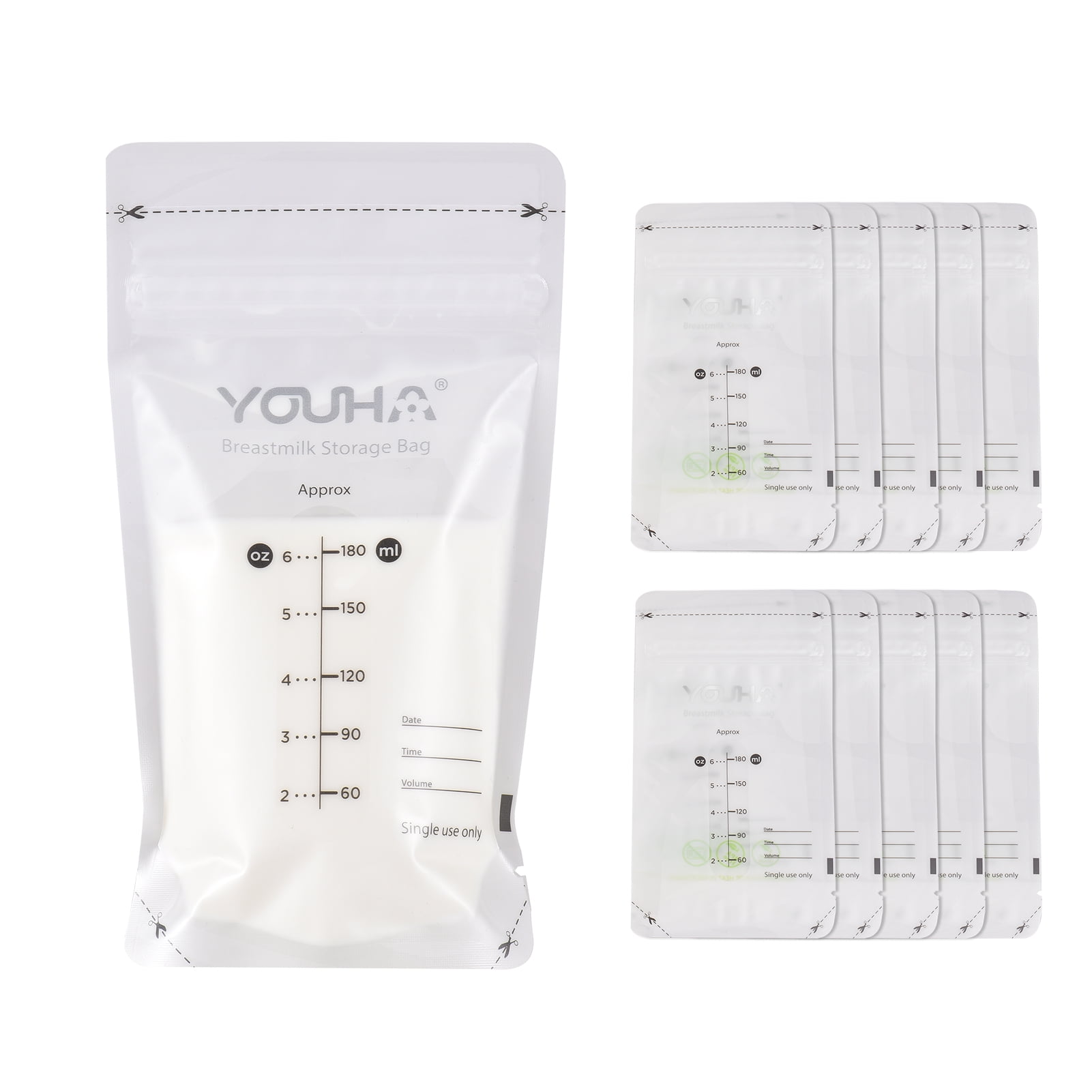 YOUHA Breastmilk Storage Bags Milk Storing Bags for Breastfeeding