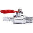 thumbnail image 1 of YOUHO 1/4" NPT Female Thread Operation Handle Check Valve Switch 1/4" NPT Female Thread x 1/4" Hose Barb Pipe Tubing Fitting Coupler., 1 of 4