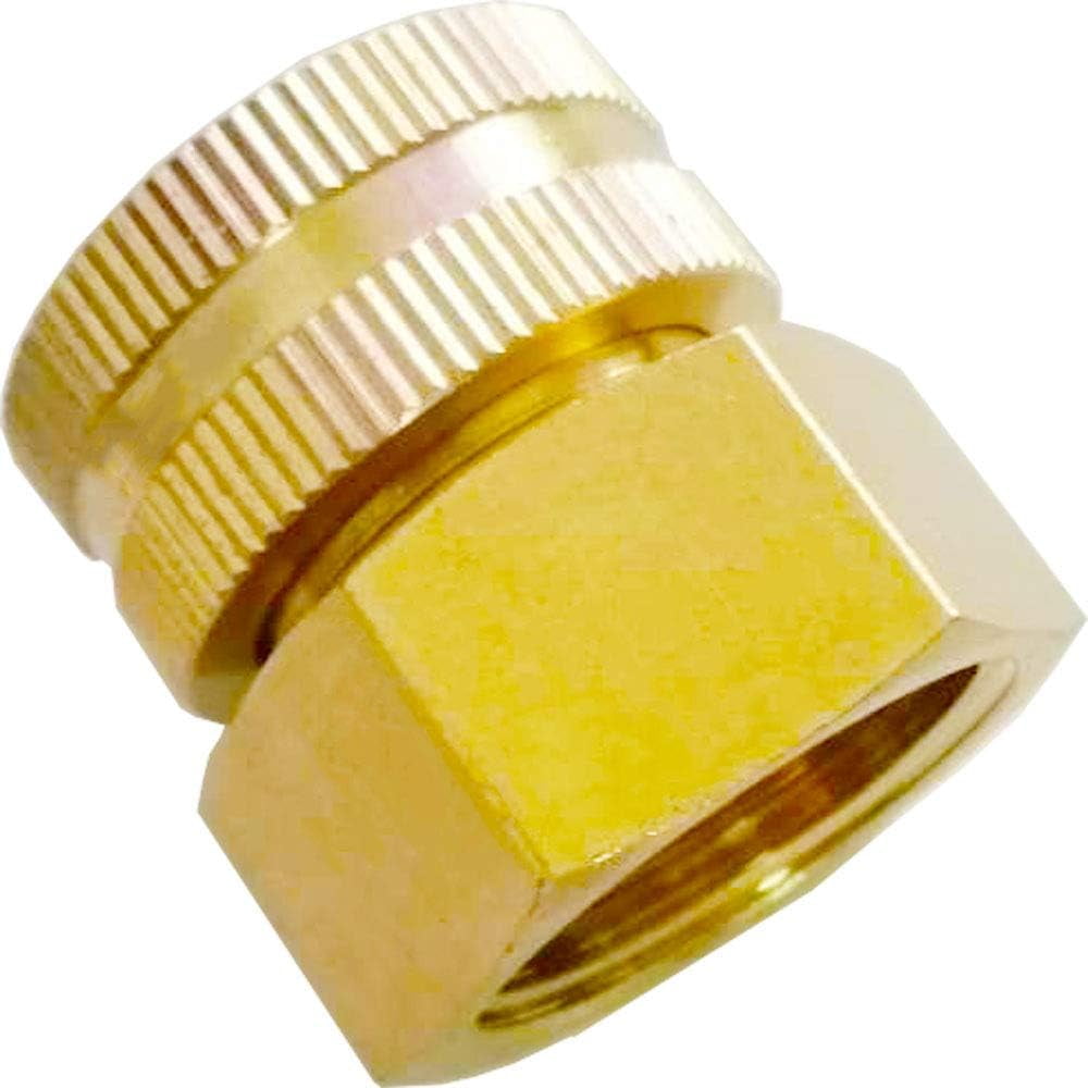 Adattatore Per Irrigazione A Goccia 3/4 NPT Femmina X 3/4 GHT Femmina – Raccordo In Ottone Per Tubo Da Giardino E Rubinetto