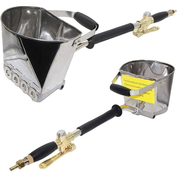 Youho Air Stucco Cement Texture Hopper Sprayer - 4 Jets Pneumatic Tool for Wall Plastering and Painting(2 packs)