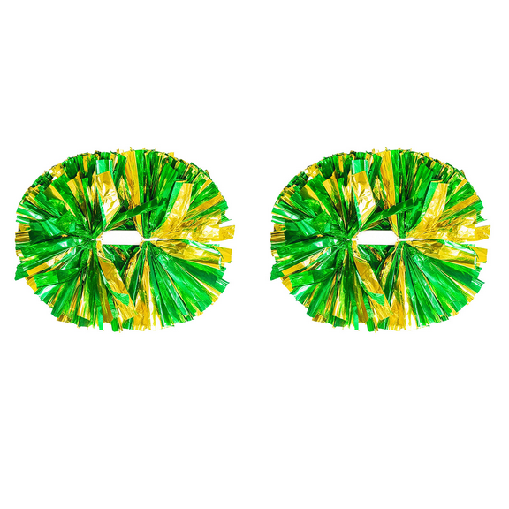 YOUHO Cheerleading Pom Poms with Baton Handle for Team Spirit Sports Dance Cheering Kids Adults(2 packs)