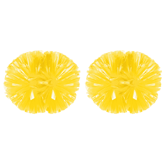 YOUHO Cheerleading Pom Poms with Baton Handle for Team Spirit Sports Dance Cheering Kids Adults(2 packs)