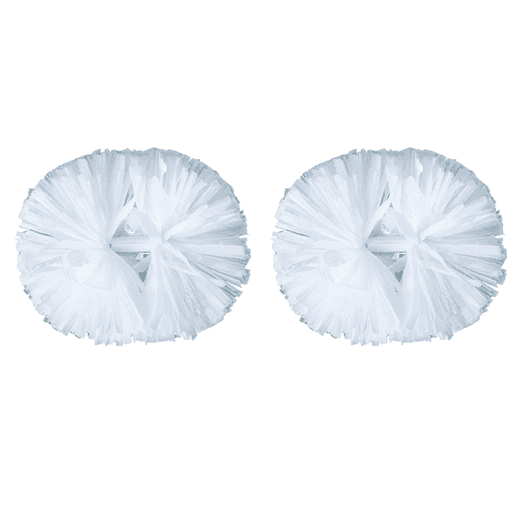 YOUHO Cheerleading Pom Poms with Baton Handle for Team Spirit Sports Dance Cheering Kids Adults(2 PACKS)