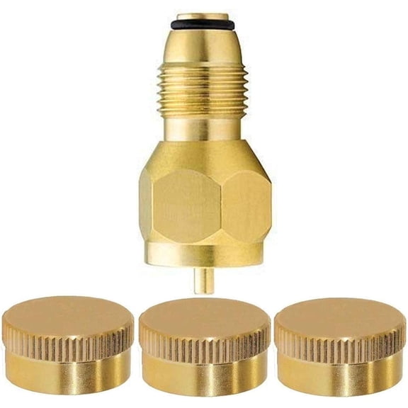YOUHO Propane Tank Adapter Propane Gas Adapter and Propane Fuel Tank Cap Combination Set (3 1)