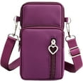 thumbnail image 1 of CAREFORM 3-Layers Crossbody Bag Cellphone Pouch Armband Wallet Nylon Smartphone Purse with Earphone Hole, 1 of 7