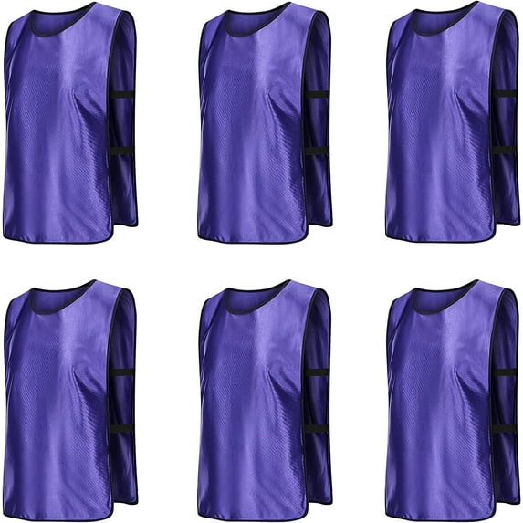 YOUI-GIFTS 6 Pack Scrimmage Vests/Sport Pinnies/Soccer Bibs for Kid and Adult