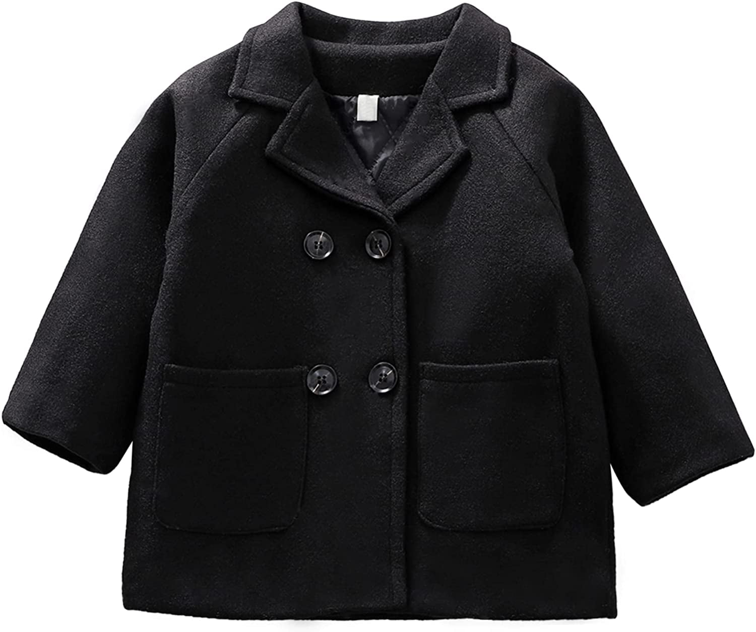 Boys black store wool coat