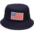 thumbnail image 1 of YOUI-GIFTS Bucket Hat Unisex American Flag Summer Beach Sun Cap for Women Men Cotton Packable Reversible Print Travel Headwear, 1 of 7
