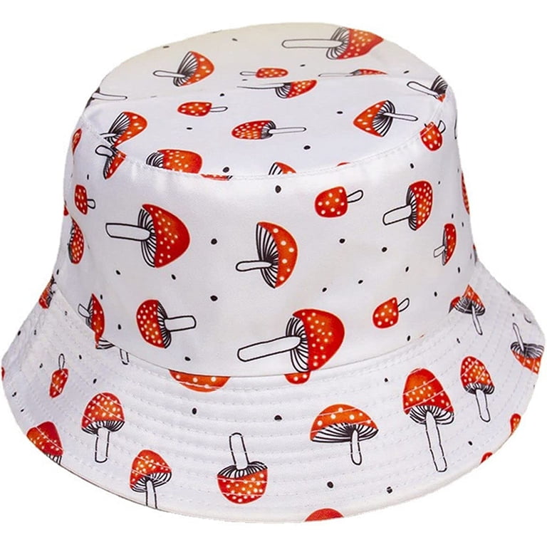 YOUI-GIFTS Bucket Hat Unisex Mushroom Summer Beach Sun Cap  display picture 1