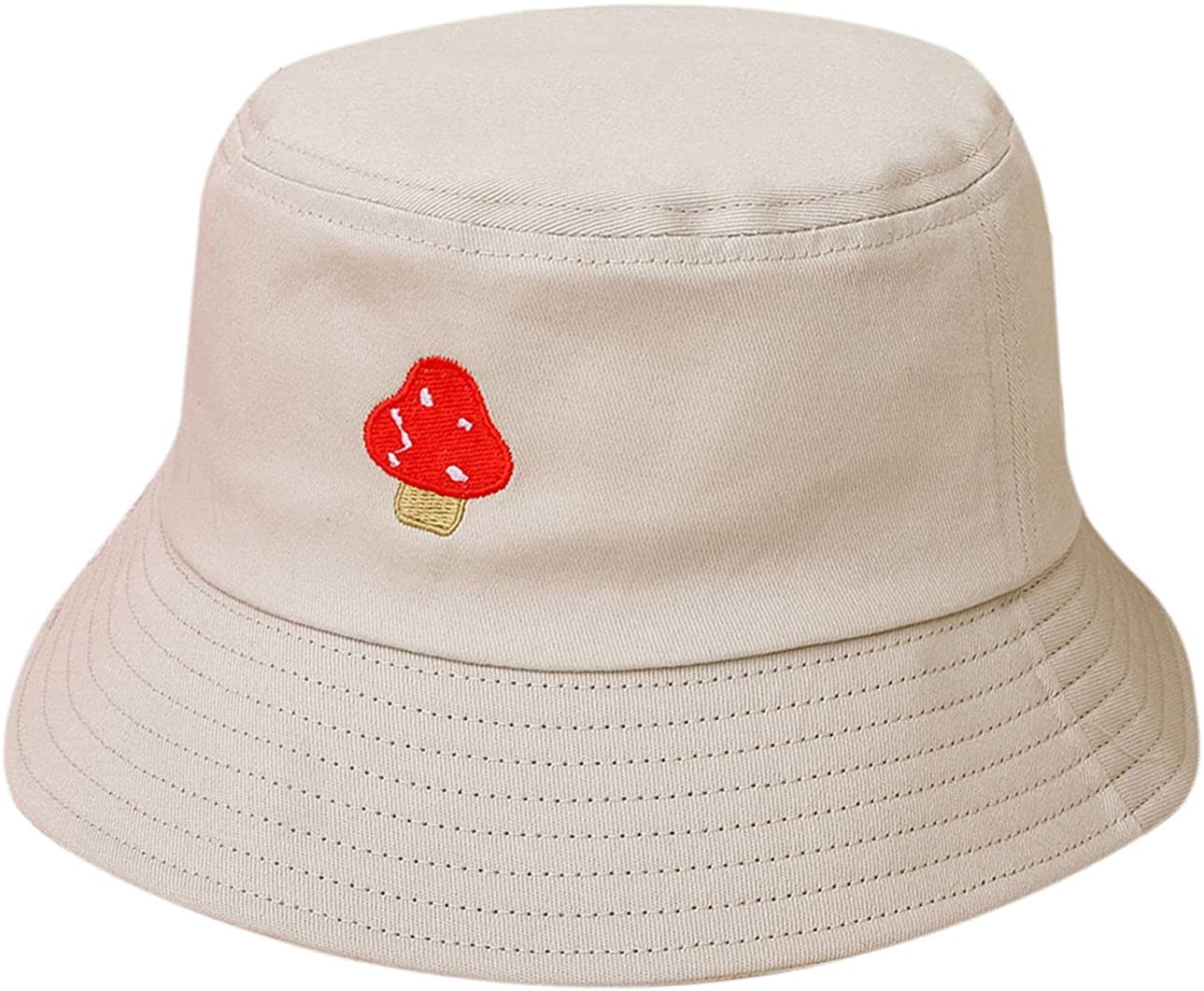 Cotton Bucket Hat Embroidered Packable Sun Cap for Travel Beach Custom Bucket Hat - Embroidered Girls Hat for Trip main image 3