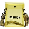 thumbnail image 1 of YOUI-GIFTS Clear Crossbody Bag Transparent Cell Phone Purse Small PVC Shoulder Bag Jelly Handbag with Adjustable Strap, 1 of 6