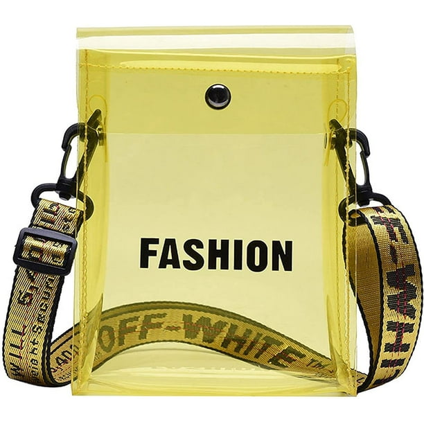 YOUI GIFTS Clear Crossbody Bag Transparent Cell Phone Purse Small PVC Shoulder Bag Jelly Handbag with Adjustable Strap