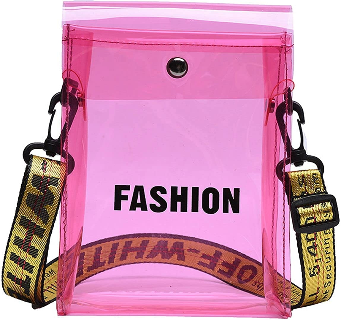 YikuStyle Clear Crossbody Bag For Women - Stadium Approved See-Through Purse With Removable Strap - View #11