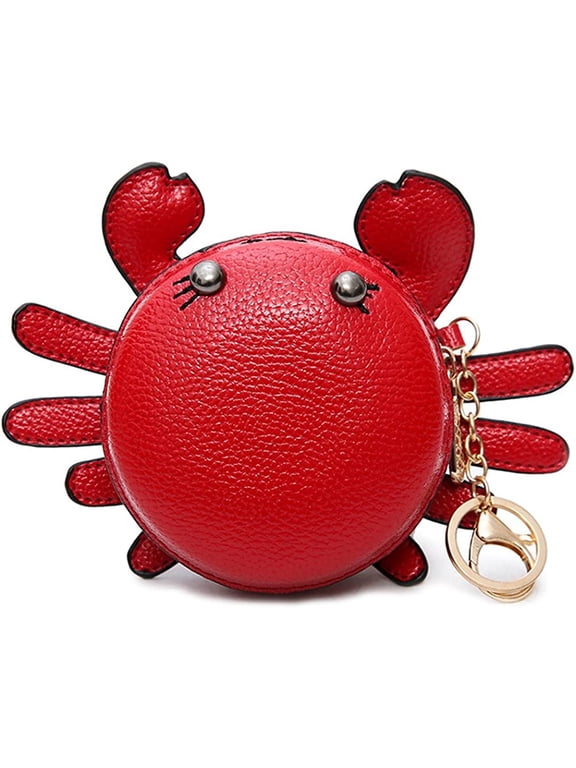 Coin Purse Mini Animal Pouch Cute Cartoon Change Purse Lovely Wallet Soft Leather Key Bag Mouse Crab Elephant