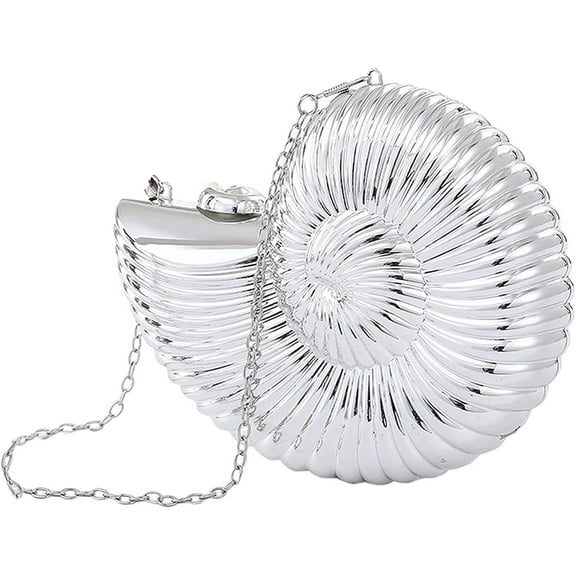 YOUI-GIFTS Conch Crossbody Shoulder Bag Chain Strap Handbags Acrylic Women Fashion Evening Clutch Purse