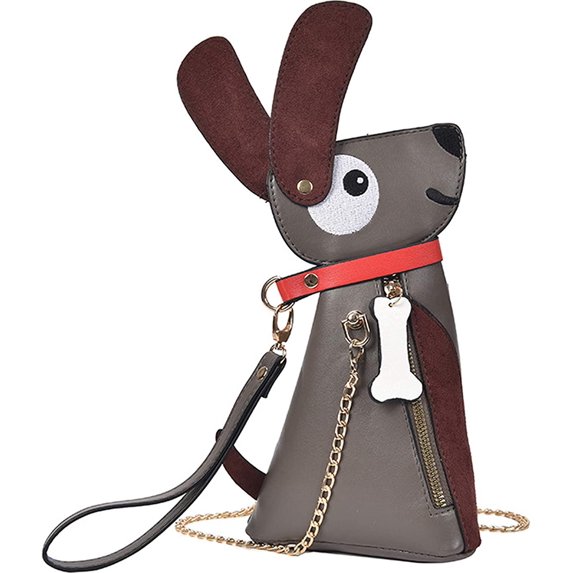 YOUI-GIFTS Crossbody Bag Dog Purse Cartoon Handbag PU Shoulder Bags Summer Spring Messenger Bag for Girls