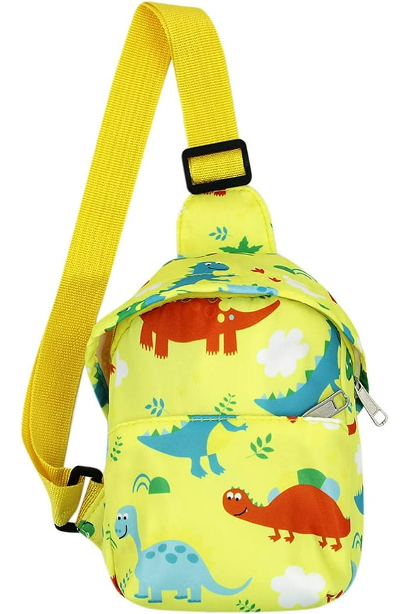 Cute Unicorn Dinosaur Crossbody Chest Bag Cartoon Sling Shoulder Bag for Travelling Hiking