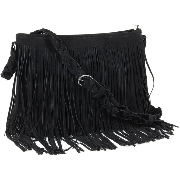 YOUI GIFTS Fringe Hobo Purse Bags for Women Vintage Fringe