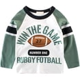 thumbnail image 1 of YOUI-GIFTS Infant Toddler Boys Graphic Long Sleeve T-Shirts Kids Little Boys Dinosaur Truck Stripes Tees Tops Autumn Spring, 1 of 6