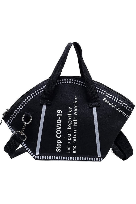 Mask Shaped Handbag Women Large Small Capacity Tote Bag Eco-friendly Shopping Shoulder Bag