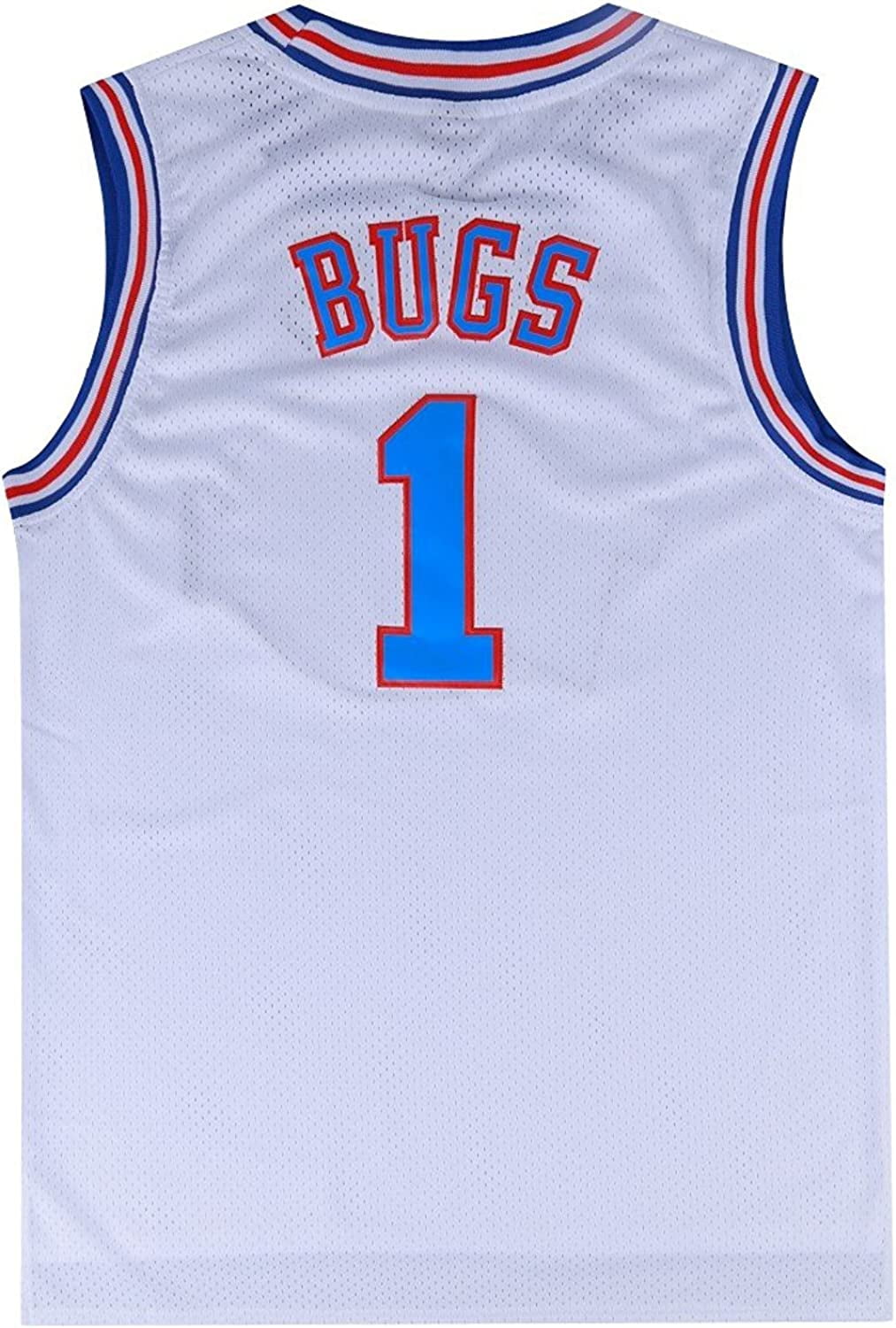 Bugs Bunny & Lola Bunny Basketball Jerseys - Space Movie Sports Party Jerseys White S-XXXL