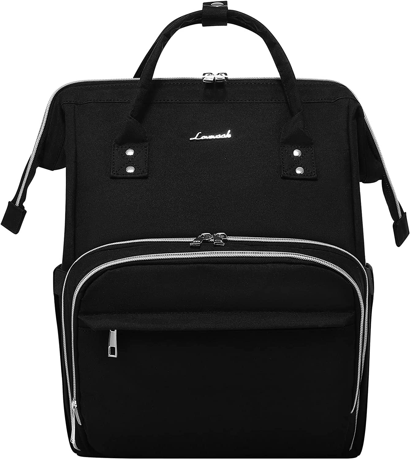 YOUI-GIFTS Nurse Backpack Laptop Backpack for Women with Stethoscope Case & USB Charging Port Anti Theft Travel Backpacks Bookbags Doctor Bag Fits 15.6 Inch Laptop and Notebook, Black