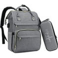 thumbnail image 1 of YOUI-GIFTS Nurse Backpack Laptop Backpack for Women with Stethoscope Case & USB Charging Port Anti Theft Travel Backpacks Bookbags Doctor Bag Fits 15.6 Inch Laptop and Notebook, Black, 1 of 6
