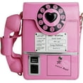 thumbnail image 1 of YOUI-GIFTS Retro dial telephone Crossbody Shoulder Bag,Pu Movable microphone Purse for Women, 1 of 5