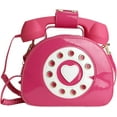 thumbnail image 1 of YOUI-GIFTS Retro dial telephone Crossbody Shoulder Bag,Pu Movable microphone Purse for Women, 1 of 5
