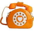thumbnail image 1 of YOUI-GIFTS Retro dial telephone Crossbody Shoulder Bag,Pu Movable microphone Purse for Women, 1 of 5