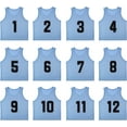 thumbnail image 1 of YOUI-GIFTS Set of 12 Numbered (1-12) Soccer Vests/Sport Pinnies/Training Bibs with Free Carry Bag, 1 of 7