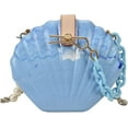 thumbnail image 1 of YOUI-GIFTS Women Fashion Seashell Crossbody Shoulder Bag Chain Strap Handbags Acrylic/Synthetic PU leater Evening Clutch Purse, 1 of 2