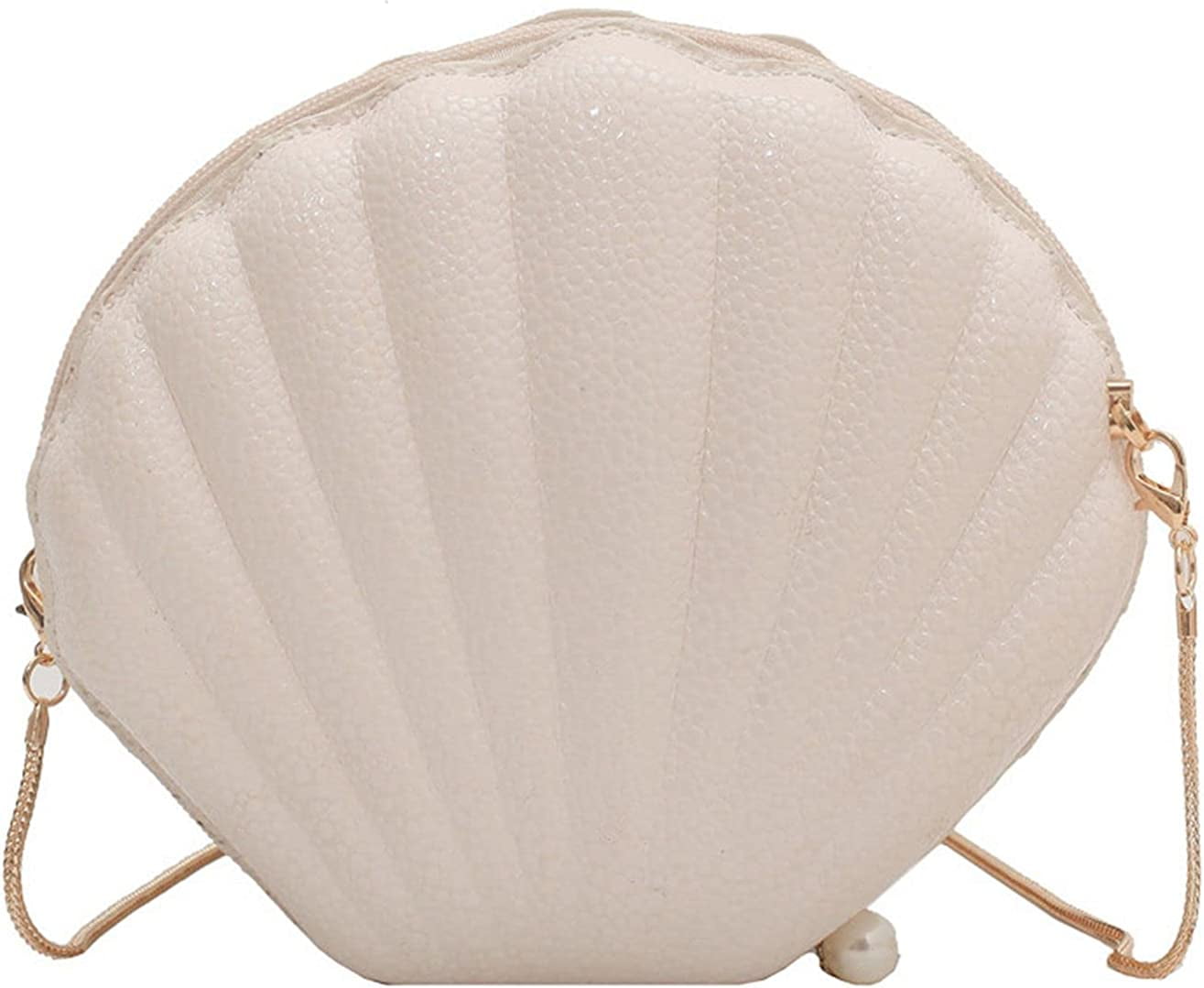 Shell Shape Party Clutch Bag for Women Elegant Crossbody Bag Shoulder Chain Bag Chic Purses and