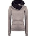 thumbnail image 1 of YOUI-GIFTS Women's Casual Pullover Funnel Collar Hooded Sweatshirt, 1 of 1
