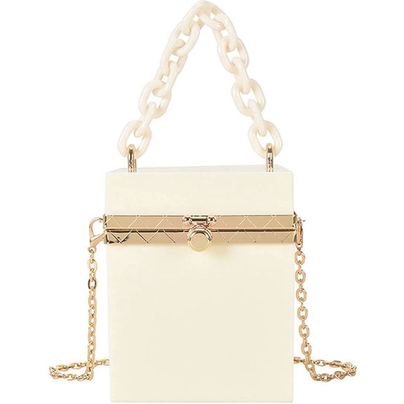 YOUI-GIFTS Women's Cute Cube Shape Handbag Magic Shoulder Bag Clutch Bag With Super Long Shoulder Strap