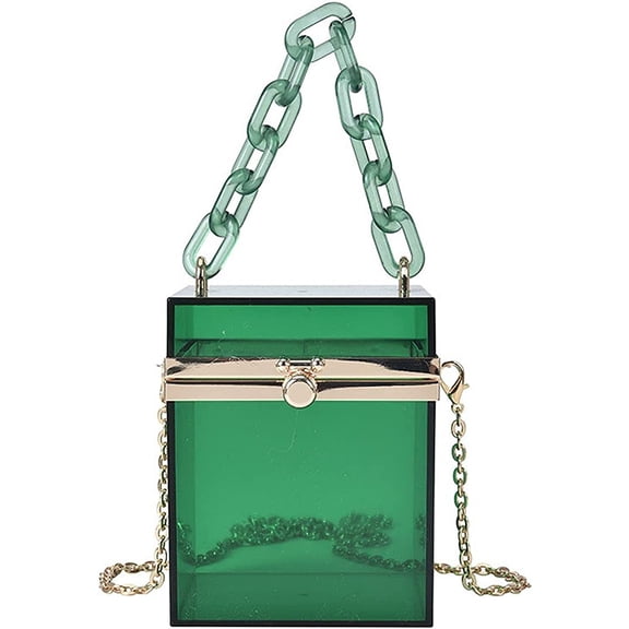 YOUI-GIFTS Women's Cute Cube Shape Handbag Magic Shoulder Bag Clutch Bag With Super Long Shoulder Strap