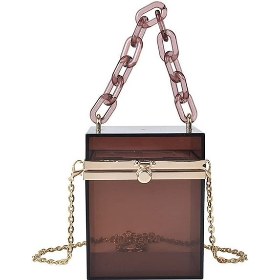 YOUI-GIFTS Women's Cute Cube Shape Handbag Magic Shoulder Bag Clutch Bag With Super Long Shoulder Strap
